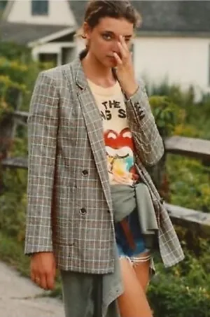 Maeve Anthropologie Lilith‎ Plaid Oversized Double Breasted Blazer Jacket Sz 6 thumbnail 1
