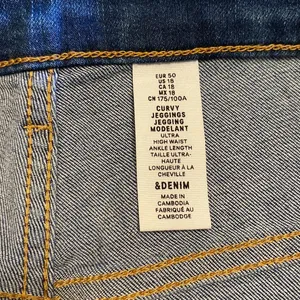 H&M Medium Wash Curvy Jeggings Size 18 NWT thumbnail 5