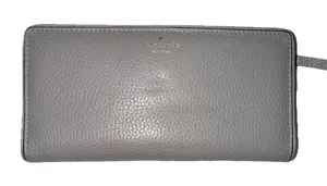 Kate Spade Wallet Leather Grey thumbnail 1