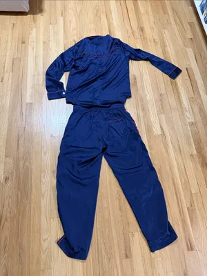West of Breakfast The Western One in Admiral Pajama Set Sz M thumbnail 9
