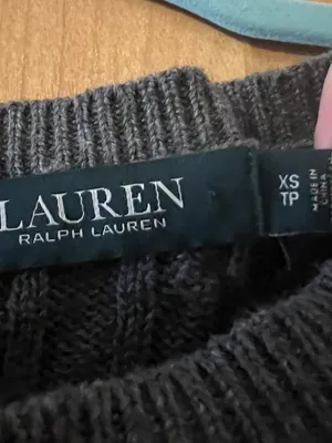 Lauren Ralph Lauren Women's Ribbed Sweater LRL Light Gray Grey NWT Size XS thumbnail 7