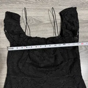 TOBI Black Lace Ruffle Off the‎ Shoulder Mini Whimsigoth Dress XL Dark Romantic thumbnail 11