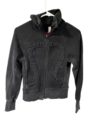 Lululemon Heathered Black Sparkle Cuddle Up Jacket Size 4 thumbnail 1