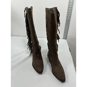 Universal Threads Womans New Patsy Knee High Western Style Boots Sz 9 Chocolate thumbnail 3