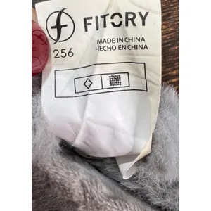 Fitory Slippers Womens Size 7 Gray Cross Band Plush Slip On Slides Cozy‎ Casual thumbnail 10