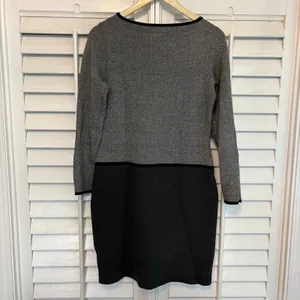 Lauren Ralph‎ Lauren Gray Dress Size Medium thumbnail 2