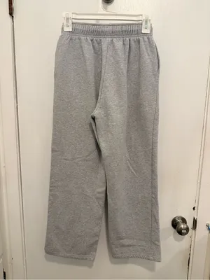 AUTOMET Women's Fleece Lined Sweatpants Baggy Wide Straight Leg size S thumbnail 2