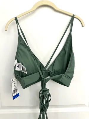 Adidas‎ Bralette Strappy Cross Back Green NWT XL thumbnail 5
