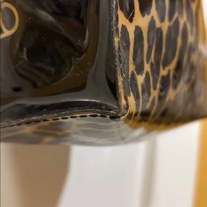 Bloomingdale’S Cheetah Print Patent Leather Mini Tote Bag Preloved thumbnail 8
