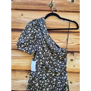 NWT ASTR Santorini Black One Shoulder Dress Size XS thumbnail 11