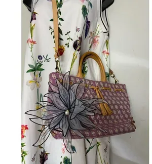 DOONEY & BOURKE Purple White Tan Tote Crossbodybag thumbnail 10