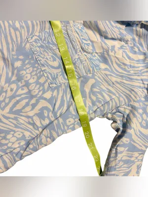Maaji Wide Leg Pajama Set Size Small Blue and White Print thumbnail 9