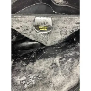 GUCCI Vintage Black Smooth Leather Shoulder Bag thumbnail 8