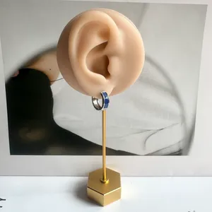 15mm Small Hoop Earrings for Men Women Streetwear Hip Hop Unisex Earrings thumbnail 5
