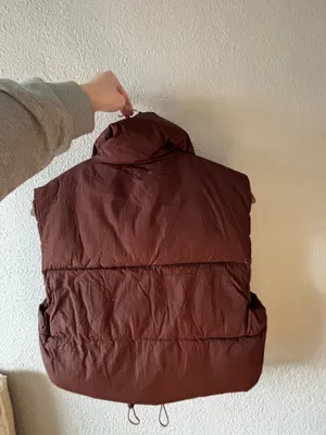 Brown Puffer Vest Amazon thumbnail 2