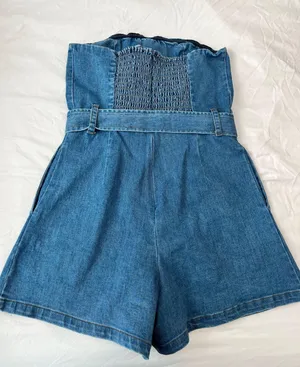 Ruby and Jenna - Olivaceous Denim Romper thumbnail 8