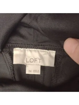 LOFT Loft black dress maternity pants size 2M thumbnail 2