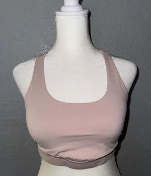 Lululemon Energy Bra Size 8‎ Light Pink Medium Support thumbnail 1