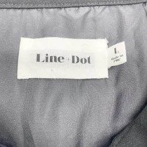 Line + Dot Freya Jumpsuit Halter Tie Wide Flare‎ Leg Black Sleeveless Women's L thumbnail 10