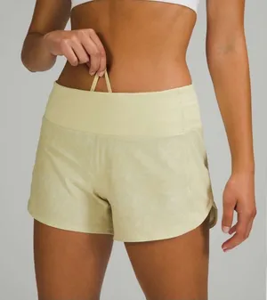 Lululemon Speed Up Mid-Rise Short 4" Gravel Dust Dew Green Multi / Dew Green 2 thumbnail 1