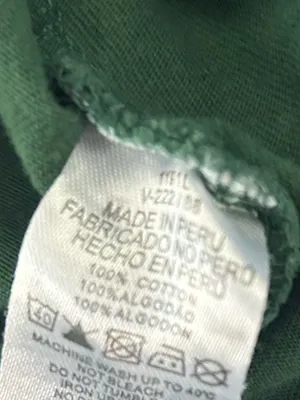 Lacoste Dark Green Tee with Striped Pocket thumbnail 4
