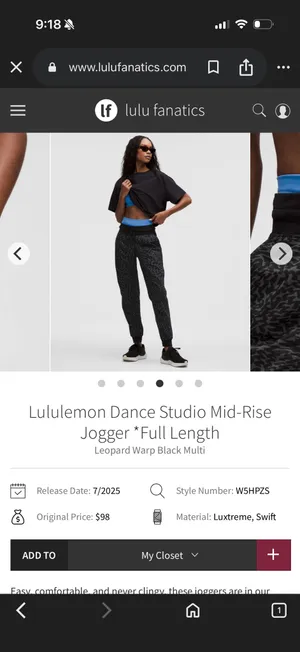 Lululemon Dance Studio Joggers thumbnail 2