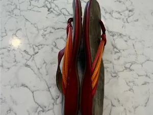 Keen Red Orange Strappy‎ Thong Flip Flop Sandals Shoes Size 8 thumbnail 8
