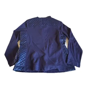 NWT Tommy Bahama Aruba Quilted Half-Snap Sweater - Size Large - Navy Blue thumbnail 3