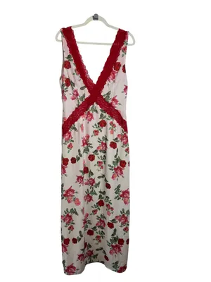 Peppermayo Aoifie Maxi Dress Size XL Ivory Bloom Floral Lace Low Back Evening thumbnail 11