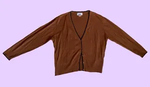 Vintage Y2K Brown and black button up cardigan 🔥 thumbnail 1