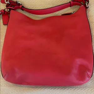 Coach Red Coral Shoulder handbag shoulder purse thumbnail 3