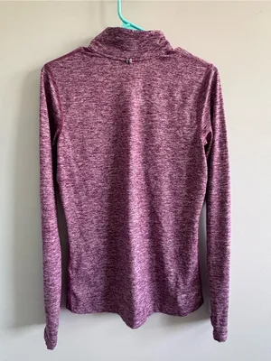 Nike Dri-FIT‎ Purple Heather Half Zip Pullover Small thumbnail 4