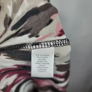 Christopher & Banks CJ Banks Plus Size 1X Maxi Dress Sleeveless Abstract Geometric Jersey Knit thumbnail 5