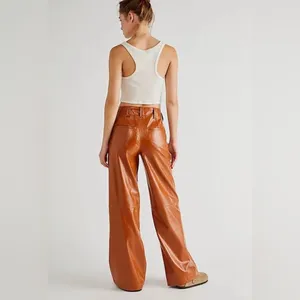 Free People Star-Crossed Lovers Vegan Straight-Leg Pants Size 14.B20 thumbnail 6