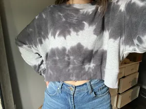 Tie-Dye American Eagle Sweatshirt Cropped thumbnail 2