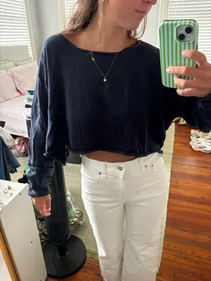 Brandy Melville Navy Sweater thumbnail 1
