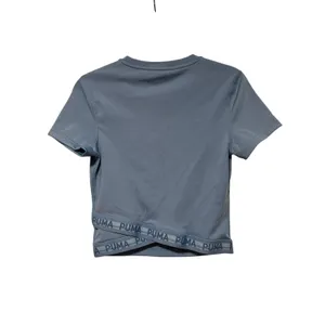 Puma Blue Cropped DryCell Tee Shirt S thumbnail 7
