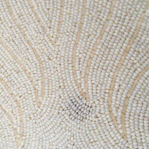 Vintage 50s 60s Beaded Handbag Styled By Simon Cream White thumbnail 6