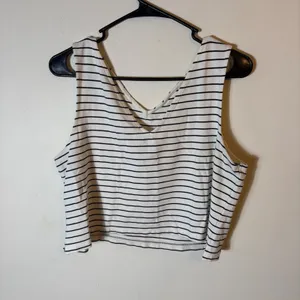 Maeve Anthropologie Striped Knit Tank Top Women's X-Large Sleeveless‎ Casual thumbnail 2