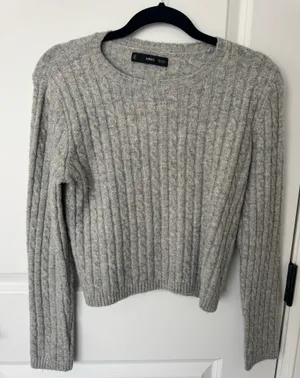 Mango Grey Knit Sweater thumbnail 1