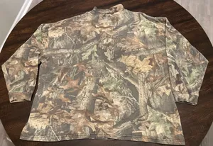 Vintage Walls Shirt Mens 3XL Advantage Timber Camo Hunting Mock Neck Outdoor thumbnail 8