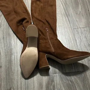 Steve Madden Brown Suede Heeled Boots thumbnail 4