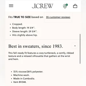 J. Crew Ribbed Turtleneck Stretch Yarn Sweater Red Size Large thumbnail 10