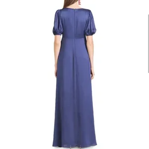 Sachin & Babi Cobalt Blue Alli Maxi Gown Short Sleeve V Neck A Line Size 0 NWT thumbnail 3