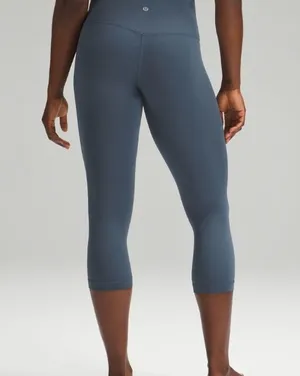 Lululemon Iron Blue Leggings 21 inch size 8 leggings thumbnail 3