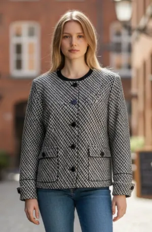 NWT SPANX Ponte Lady Jacket Jacquard # 21039R thumbnail 1