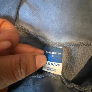 Old Navy Maternity Navy Blue Fleece Jogger Pants‎ High Rise Small S thumbnail 2