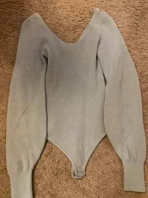 Abercrombie And Fitch Ribbed Sweater Bodysuit thumbnail 3