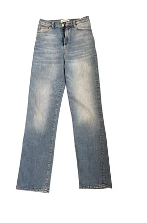 Zara High Waist Straight Jeans Size US 2 EUR 34 thumbnail 1