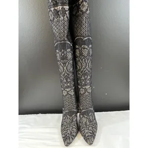 Steve Madden Tiffy Womens Black Over the Knee Boots Size 6.5M SKU 6434 thumbnail 2